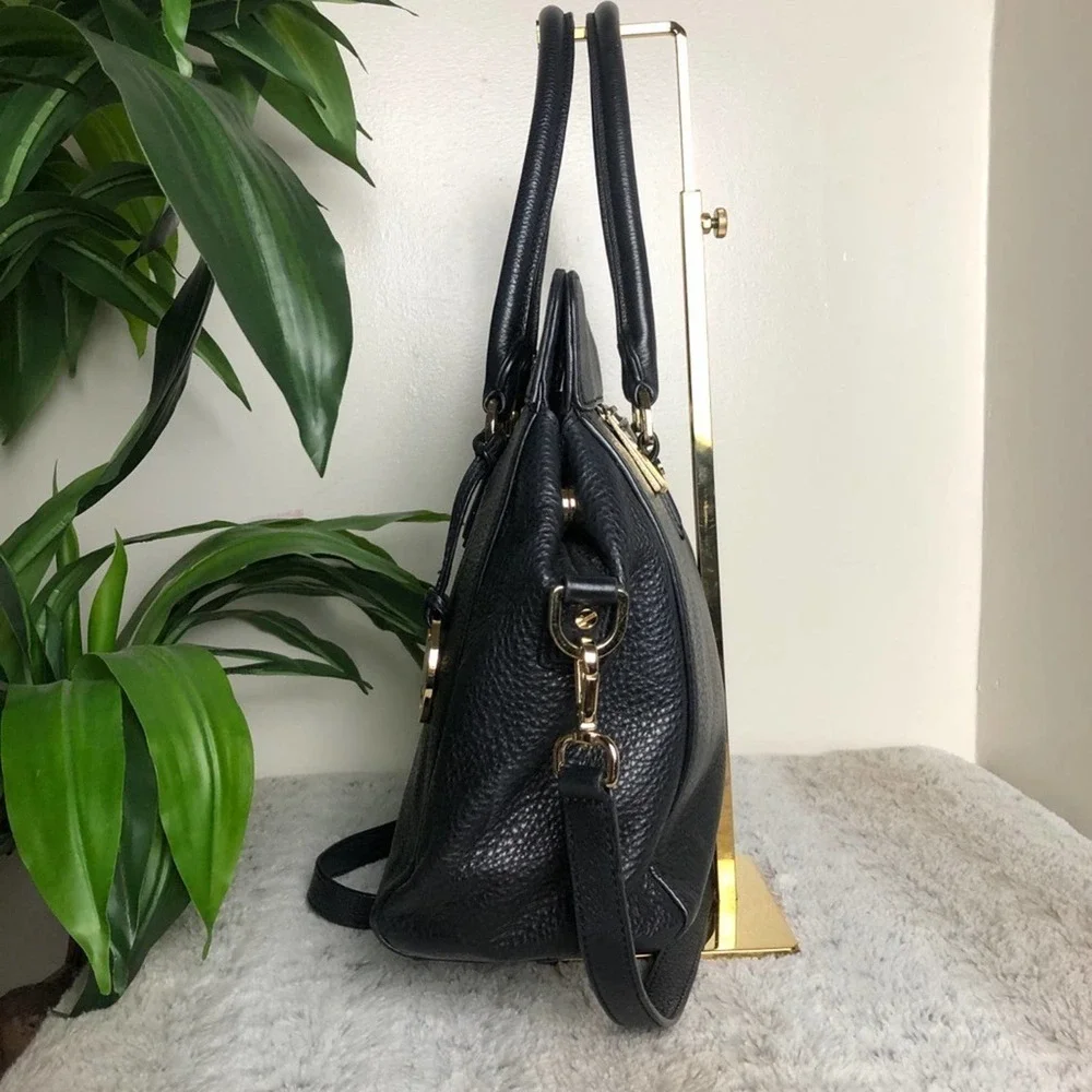 Michael Kors Black Leather Astrid Satchel - Picture 3 of 16